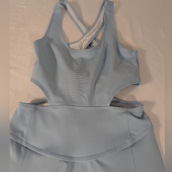 New Free People Movement Back It Up Women's Light Blue Jumpsuit Size Extra Small - Picture 5 of 12